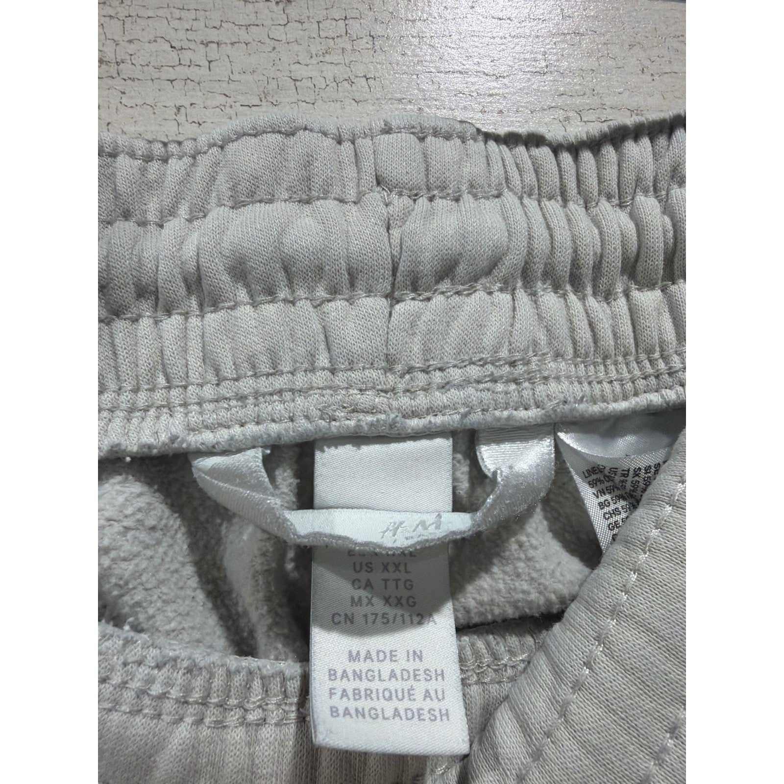 H&M Jogger Sweatpants Women XXL Gray Fleece Relaxed Athleisure Cozy Relax1