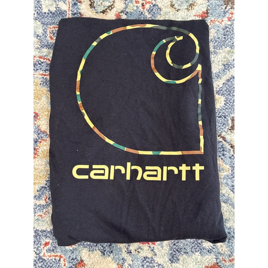 Carhartt Long Sleeve Pocket T-Shirt Boys Medium 10/12 Black Logo Patch0