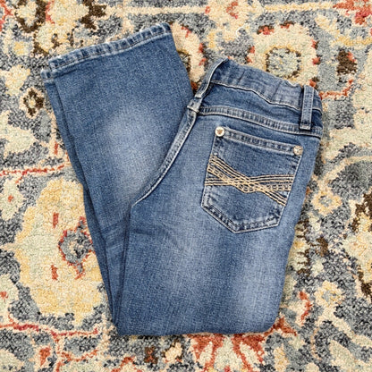 Wrangler 20X Bootcut Jeans Boys 6 Regular Embroidered Western Cowboy GUC*0