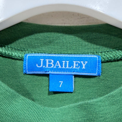 J. Bailey T-Shirt Boys 7 Green Sport Fishing Club Trout Graphic Outdoors EUC2
