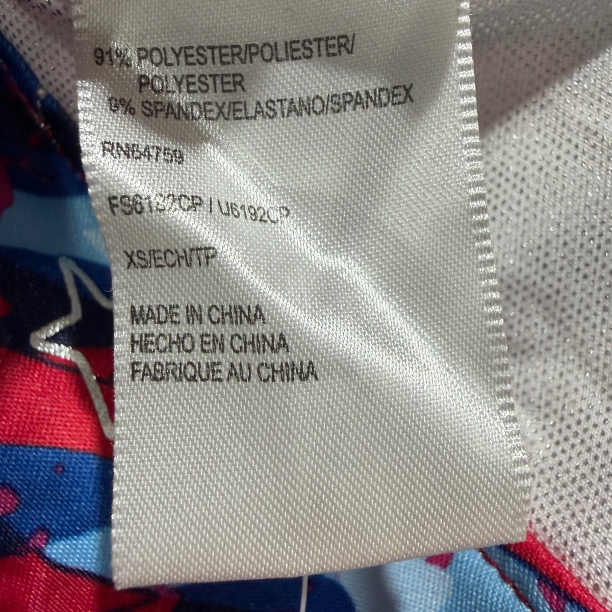 Capezio Future Star Leotard Girls XS Red White Blue Stars Patriotic NWT4