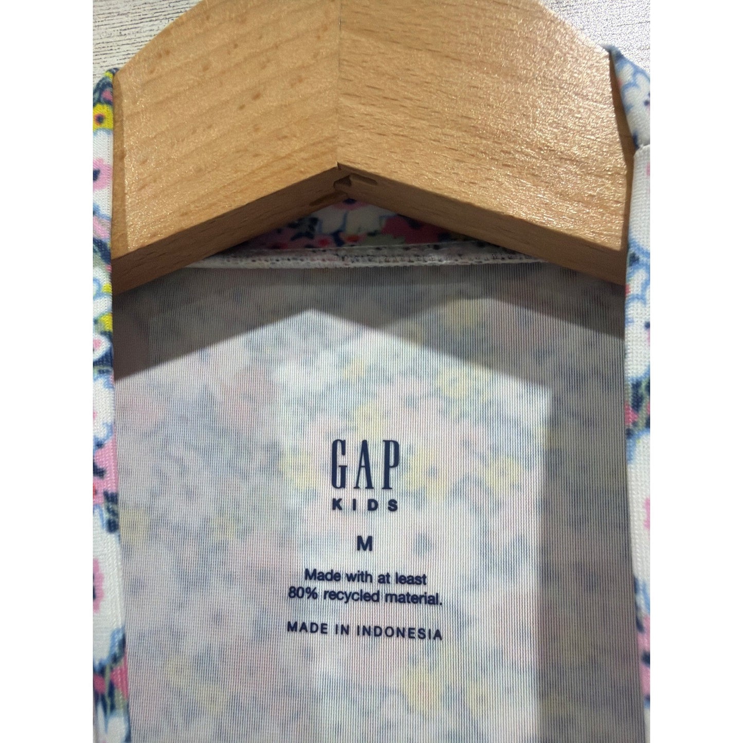 Art Class Gap Rash Guard Girls Medium 7/8 Swim Floral Tropical EUC2