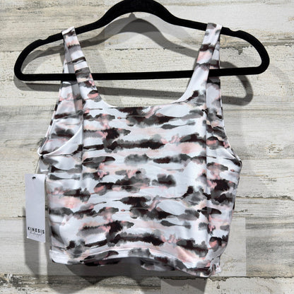 Kinesis The Active Project Crop Tank Women Large Pink Gray Activewear NWT5