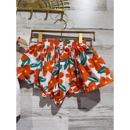 Cat & Jack Rachel Zoe Girls 4T Green Orange Floral Summer Bundle Boho2