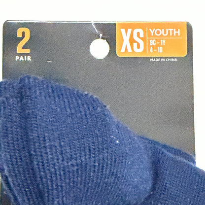 Sof Sole Baseball Team Socks Youth XS Navy Blue 2 Pair Pack Sport Athletic NWT2