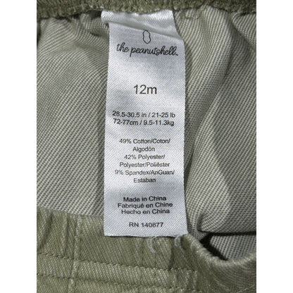 The Peanut Shell Pants Kids 12M Green Orange Tan 3 Pack Earthy4
