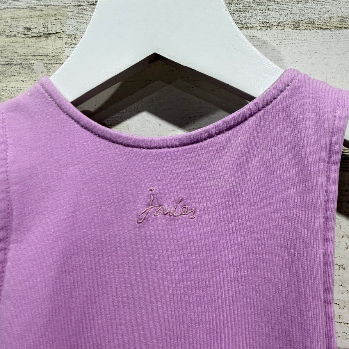 Joules Maybridge Overalls Girls 6-9M Mauve Mist Cotton Knit Romper NWT4
