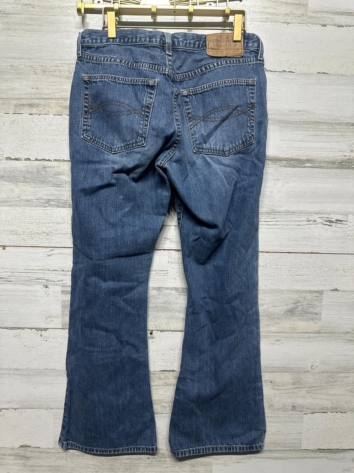 Abercrombie & Fitch Flare Jeans Women 8S Blue Vintage Y2K Made in USA1