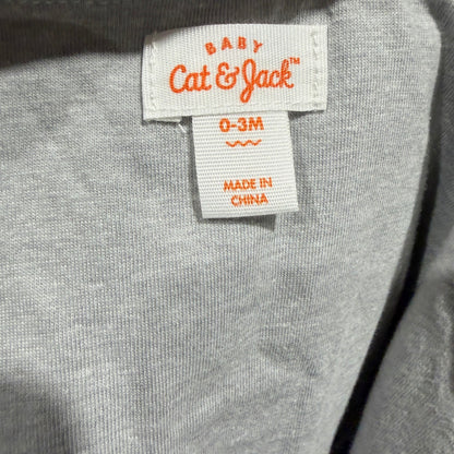 Cat & Jack Windbreaker Jacket Boys 0-3M Blue Colorblock Sporty EUC3