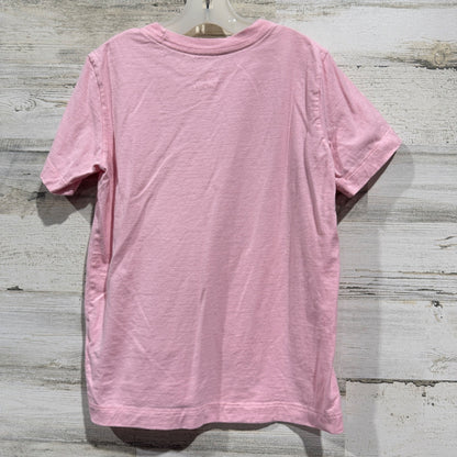 Nike T-Shirt Kids Small Pink Short Sleeve Logo Athletic Sportswear EUC5