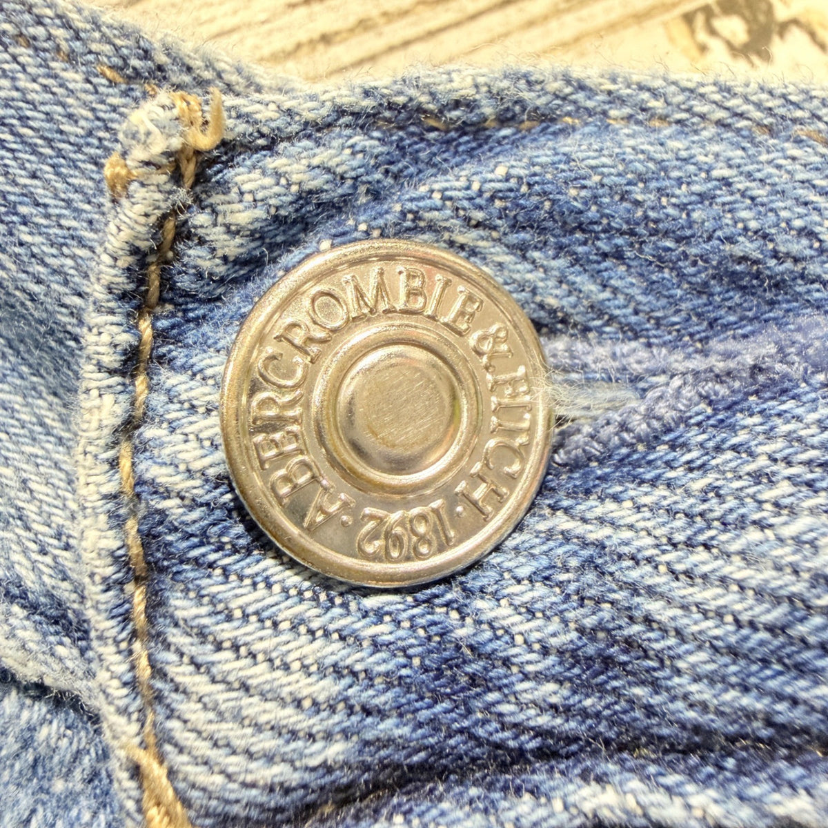 Abercrombie & Fitch Boyfriend Straight Jean Women 0R Blue Denim Distressed10