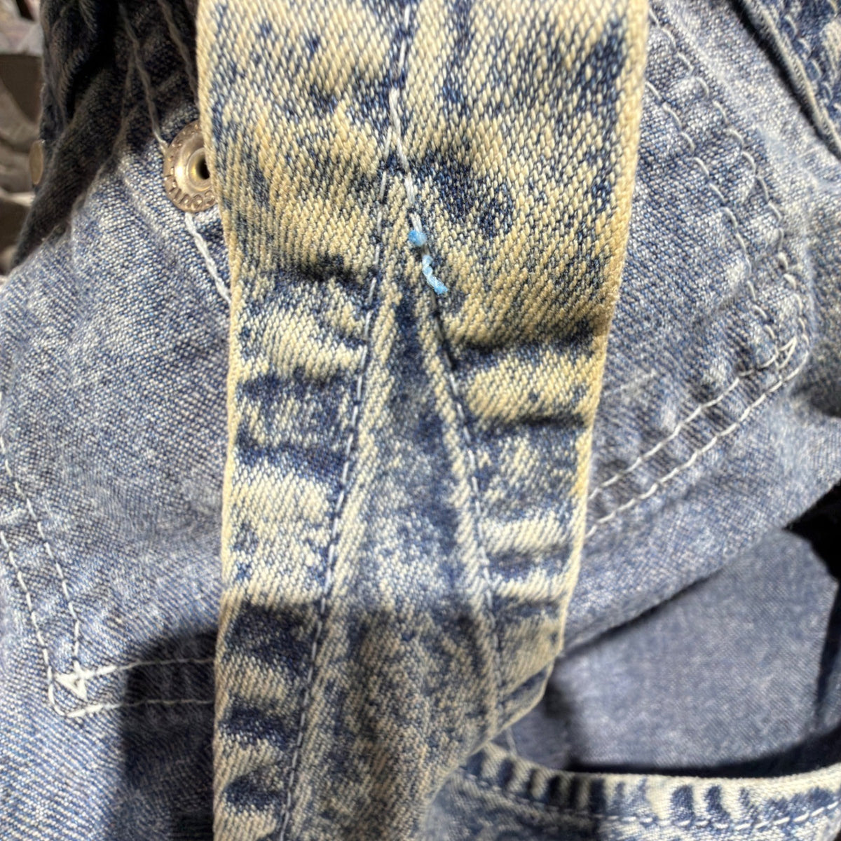 Vintage OshKosh B'gosh Vestbak Shortalls Kids 3T Blue Acid Wash Denim12