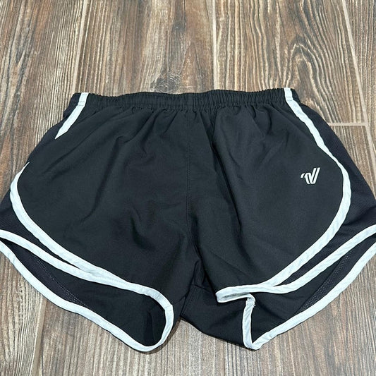 Varsity Spirit Cheer Shorts Women Small Black White Contrast Trim EUC0