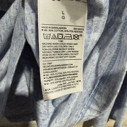 Old Navy Soft-Washed Tee Shirt Women L Blue Heathered Basic Casual3