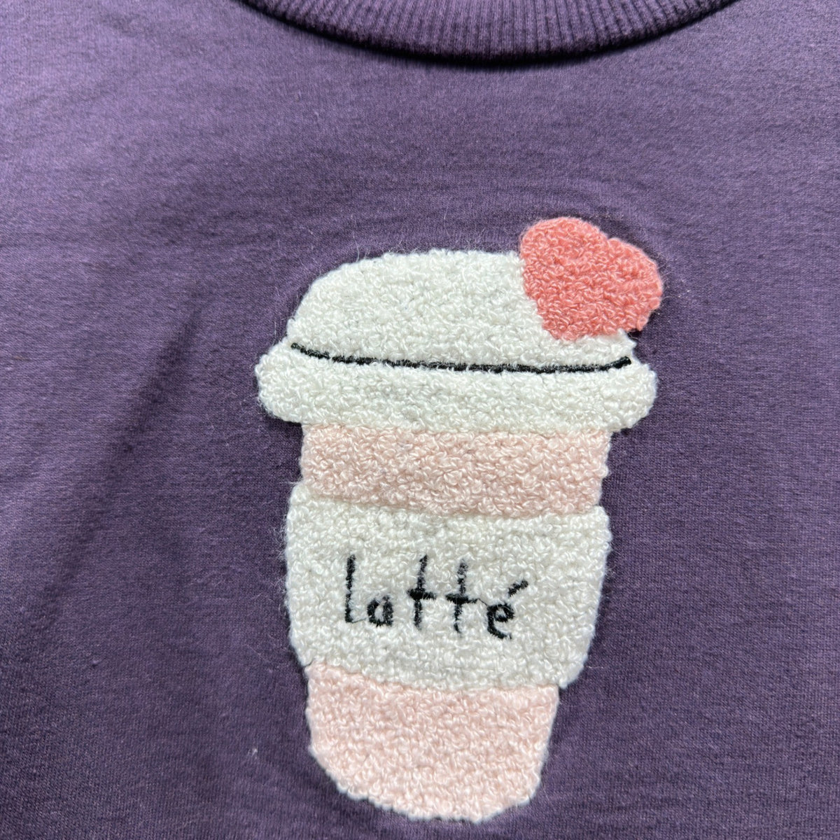 PL Baby Graphic Sweatshirt Set Girls 24M Purple Pink Cotton Blend Casual EUC2