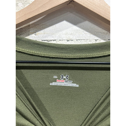 Under Armour Long Sleeve Shirt Mens XL Green Duck Graphic Hunting Gorpcore EUC1