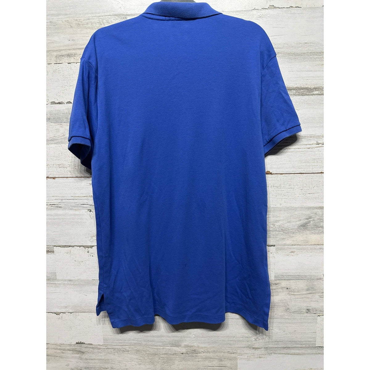 Polo Ralph Lauren Polo Shirt Mens Large Blue Custom Fit Short Sleeve EUC3