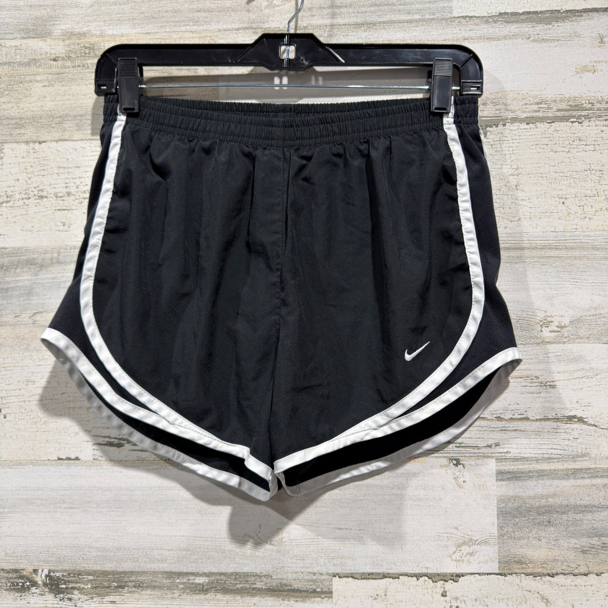 Nike Tempo Running Shorts Womens Small Black White Polyester Athletic0
