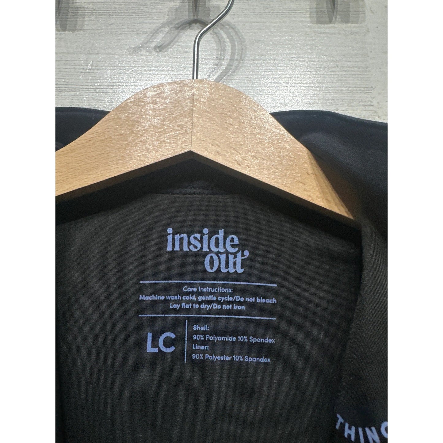 Inside Out One Piece Leotard Girls Large Child Black Front Zip Dancewear EUC1
