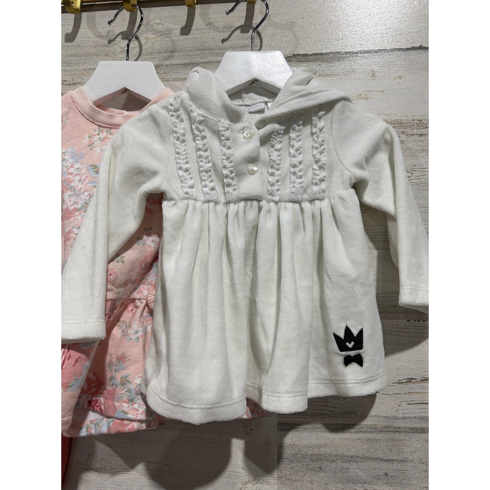 Abby & Evie Laura Ashley First Impressions Girls 12M Pink White Bundle1