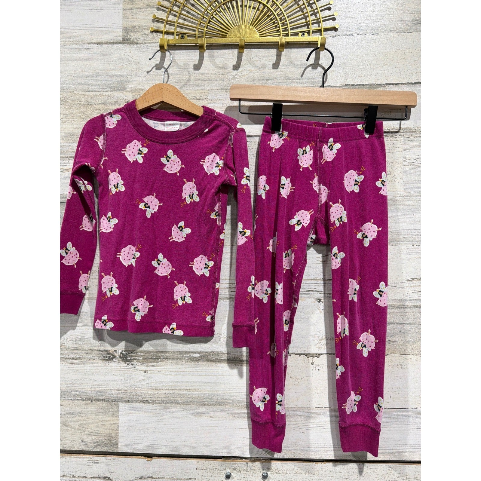 Hanna Andersson Pajamas Bundle Girls 4 Pink Fairy Disney Princess Nightgown5
