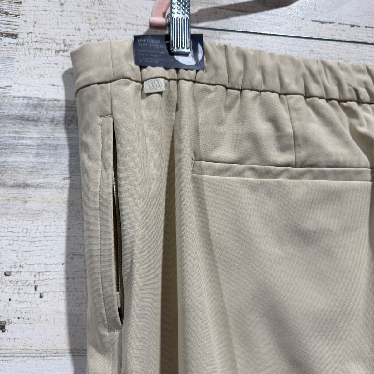 VRST Limitless Slim Taper Pant Men XXL Khaki Sand Stretch Tech NWT8