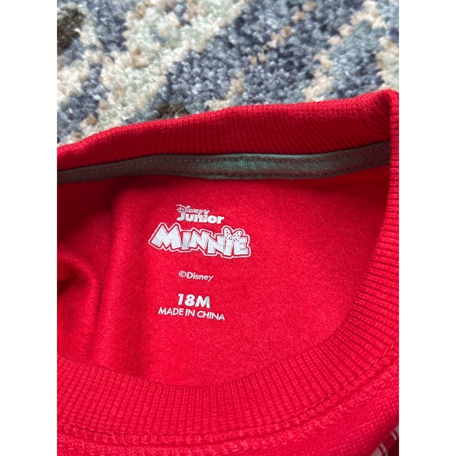 Disney Minnie Mouse Sweatshirt Girls 18M Red Lake Tahoe Ski Club NWT2