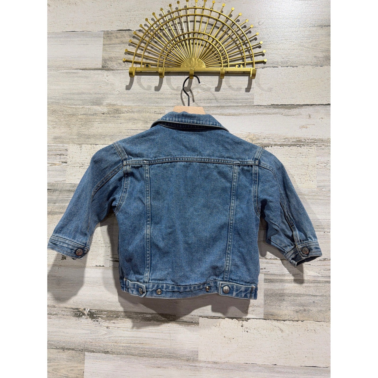 Vintage Y2K Levis 3T Denim Trucker Jacket Haddad Maroon Tag Blank R Only Tab6