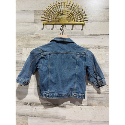 Vintage Y2K Levis 3T Denim Trucker Jacket Haddad Maroon Tag Blank R Only Tab6