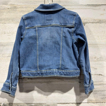Gymboree Denim Jacket Girls Size 5-6 Blue Stretch Trucker Classic EUC5