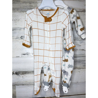 Burt's Bees Cloud Island Baby Sleeper Bundle 0-6M Lot *3