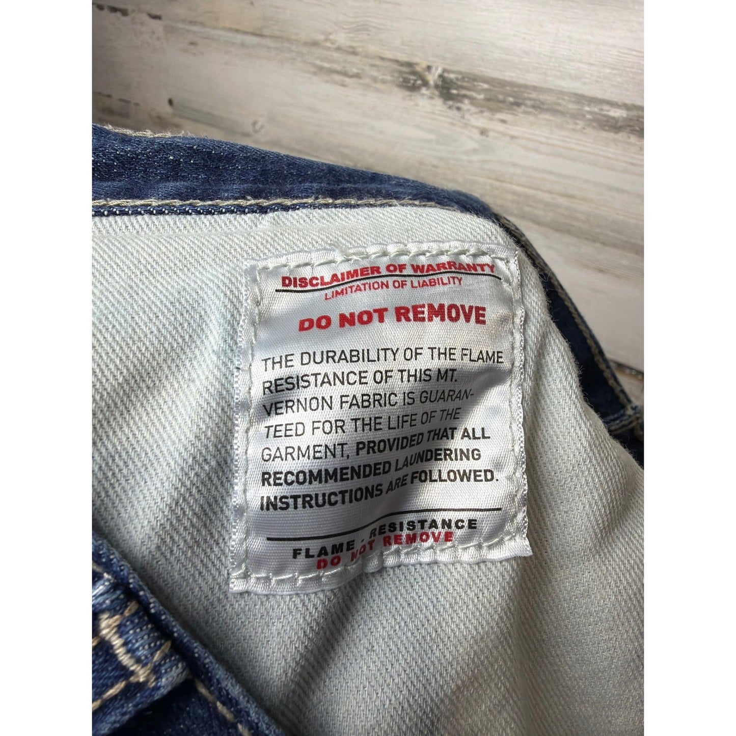 Ariat FR Jeans Men 38x30 Blue M5 Straight Leg Workwear EUC9