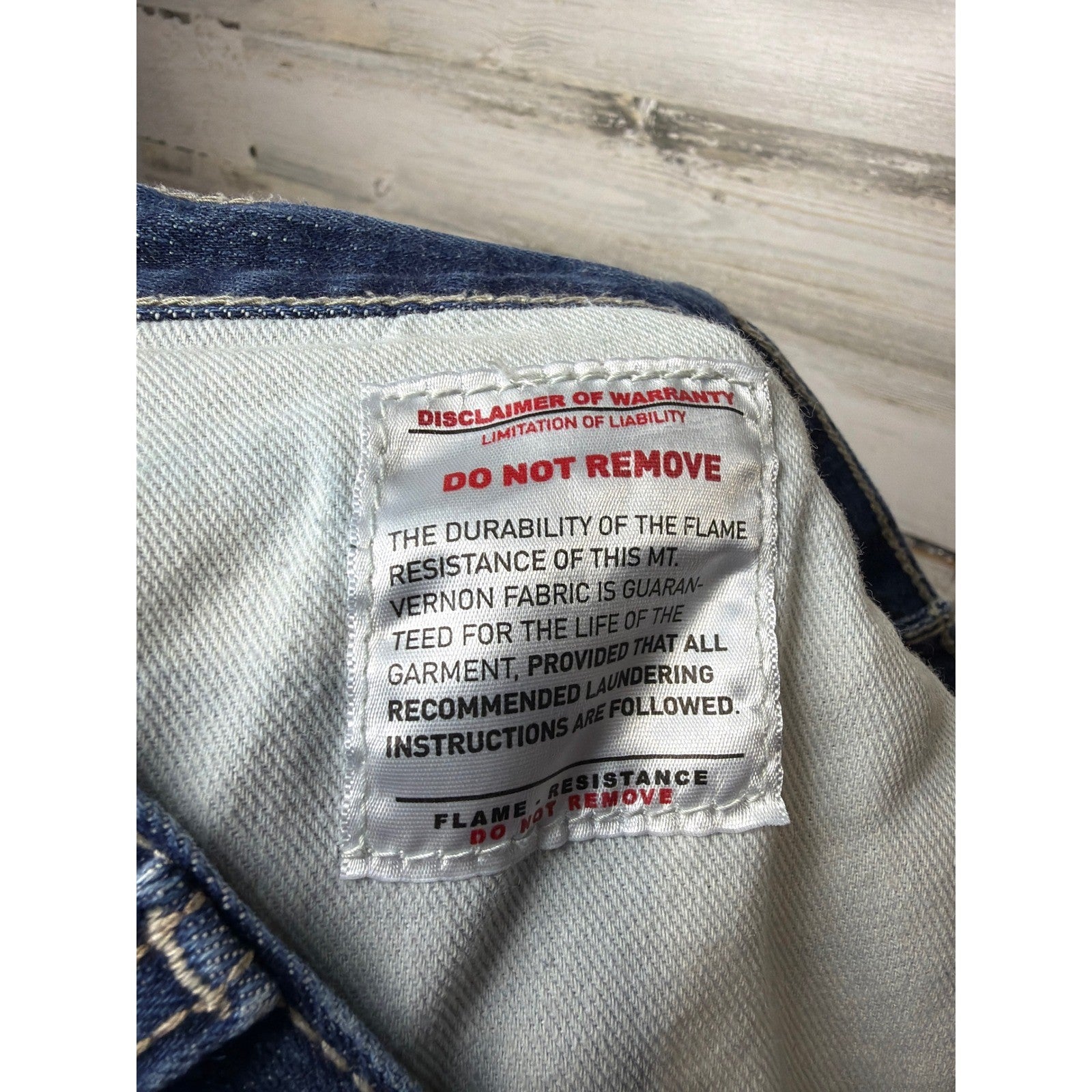 Ariat FR Jeans Men 38x30 Blue M5 Straight Leg Workwear EUC9