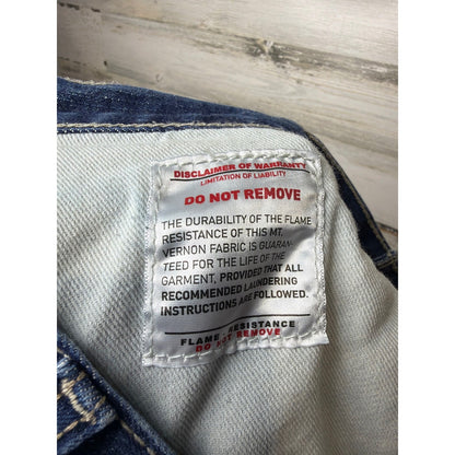 Ariat FR Jeans Men 38x30 Blue M5 Straight Leg Workwear EUC9