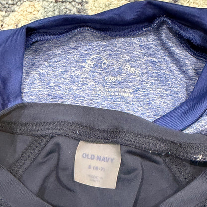 Old Navy Art Class OshKosh Boys Size 6-7 Bundle Swim Rash Guard Trunks Lot EUC4