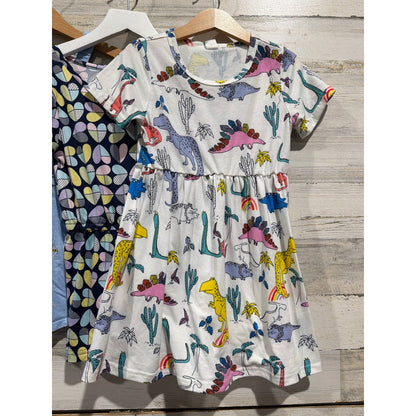Old Navy SHEIN Picapino Dress Romper Lot Girls 5T Blue White Heart Bee3