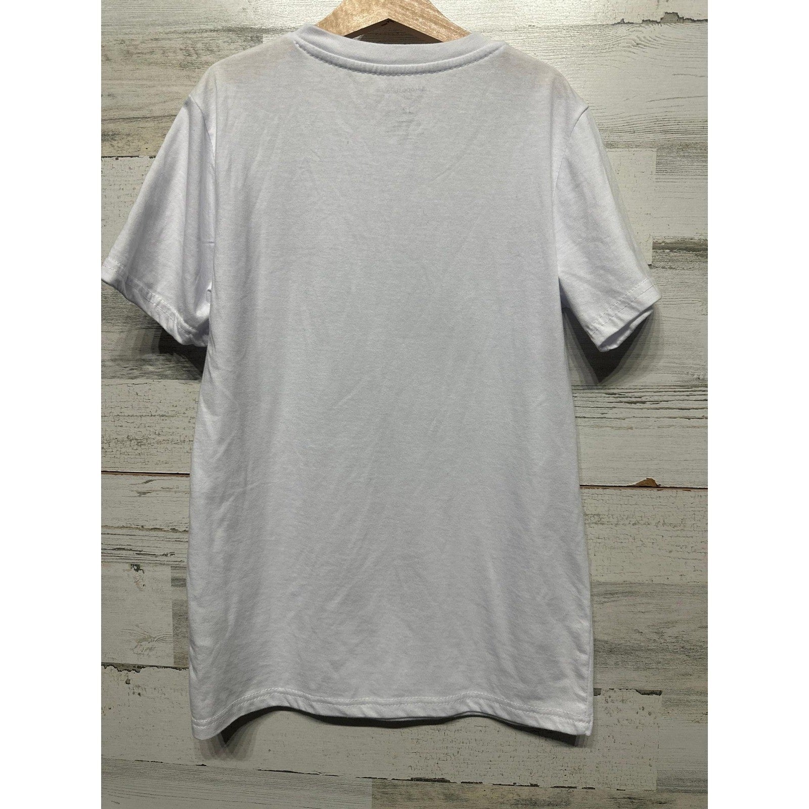 Aeropostale T-Shirt Boys 12 White Logo Graphic EUC2