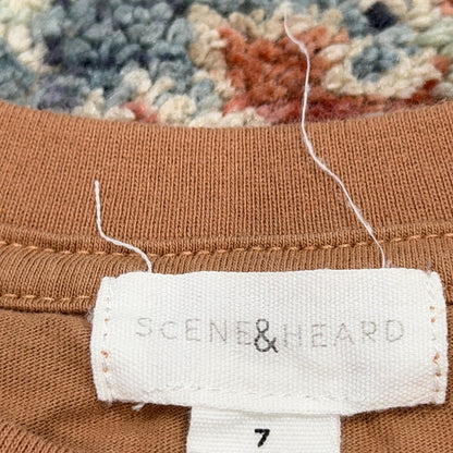 Scene & Heard Graphic Tee Fits Like Boys 5/6 Brown Truck American Dream Retro2