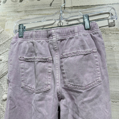 Zara Cat & Jack Sweater & Pants Set Girls 7/8 Purple Ivory Knit Wide Leg Boho8