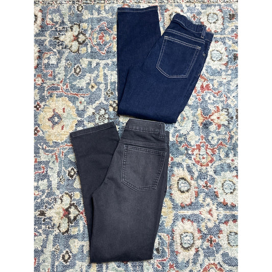Boys 12 Slim Jean Bundle Blue Black Adjustable Waist0