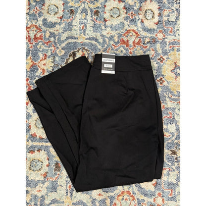 Counterparts Dress Pants Women 1X Black Pull On Bootcut Career Office NWT3