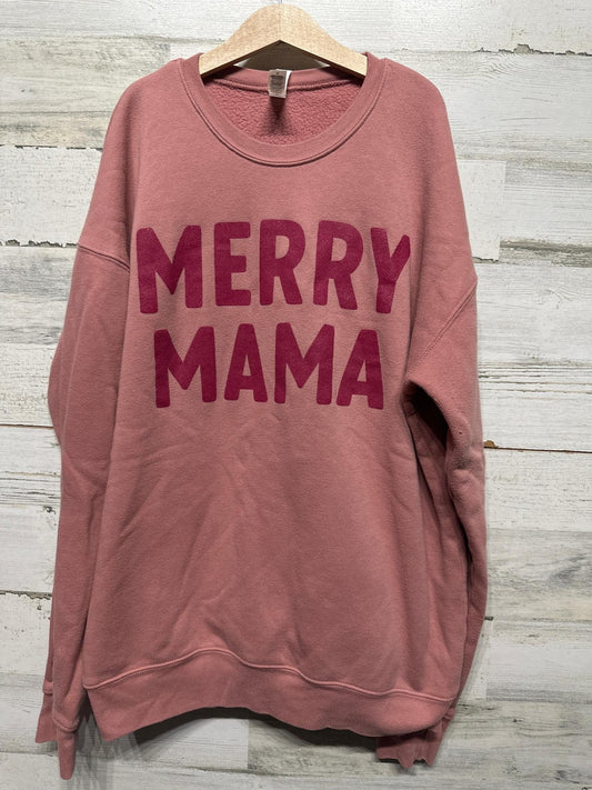 Merry Mama Sweatshirt - Bella Canvas - Women's Size Medium - Good Used Condition0