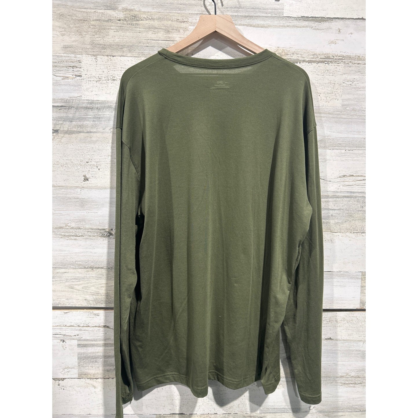 Under Armour Long Sleeve Shirt Mens XL Green Duck Graphic Hunting Gorpcore EUC3