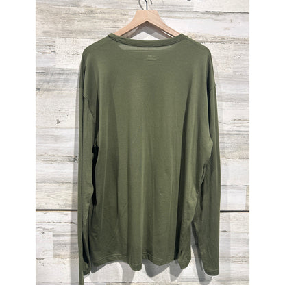 Under Armour Long Sleeve Shirt Mens XL Green Duck Graphic Hunting Gorpcore EUC3