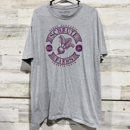 Ripple Junction The Office T-Shirt Men 2X Gray Schrute Farms Graphic TV Core GUC0