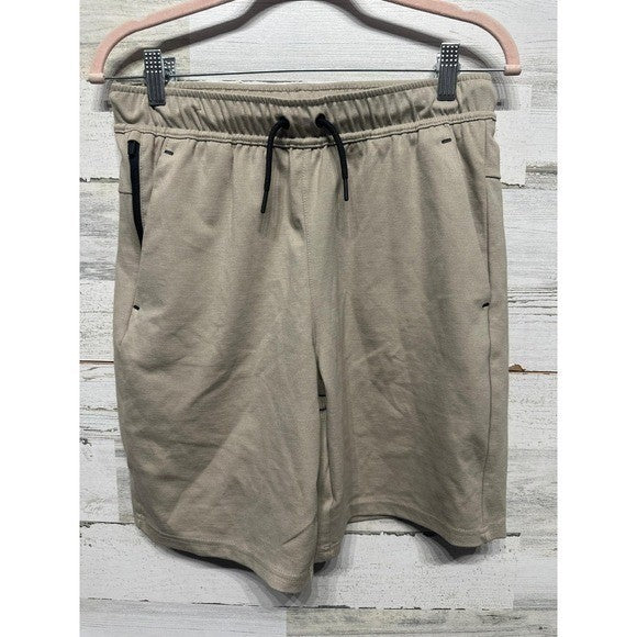 Member's Mark Luxe Shorts Boys XXL 18-20 Tan Knit Athletic Activewear0