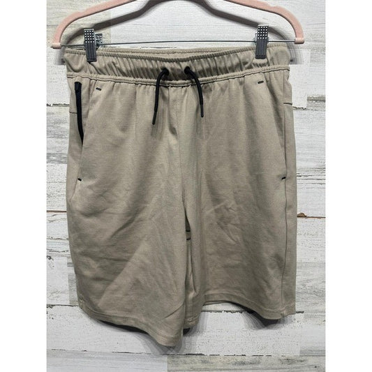 Member's Mark Luxe Shorts Boys XXL 18-20 Tan Knit Athletic Activewear0