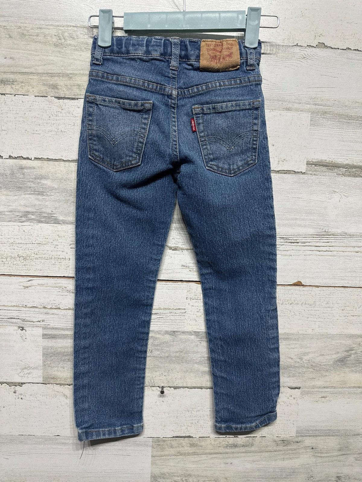Levi's 511 Slim Jeans Boys 5 Blue Performance Denim Adjustable Waist GUC3