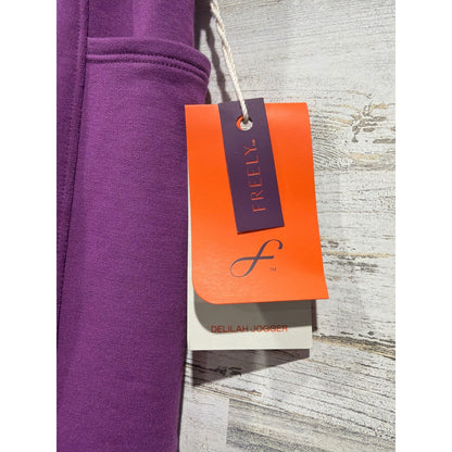 Freely Delilah Jogger Girls Medium Purple Cargo Pockets Athleisure NWT1