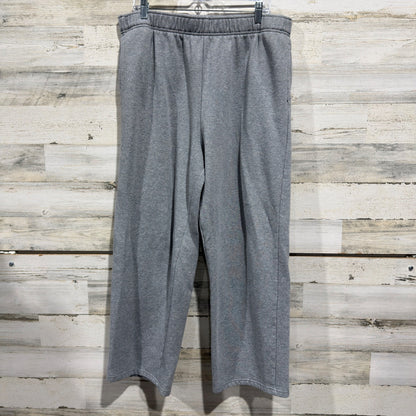 Athletic Works Fleece Sweatpants Women XXL Grey Cotton Blend Casual EUC0